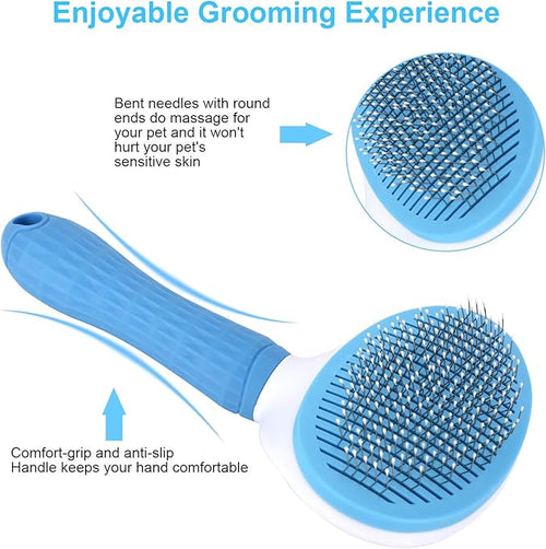 Pet grooming brush